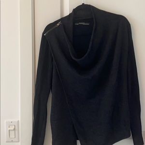 All Saints Black Wool Sweater